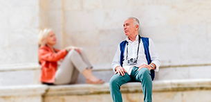 Close up of two women using their mobile phones